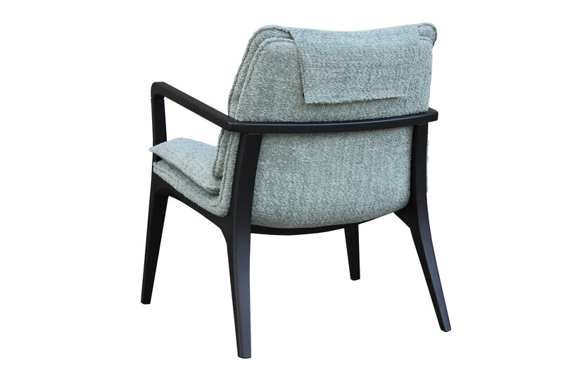 Busetto P006 Poltrona moderna con braccioli in massello di faggio o frassino, verniciatura personalizzabile in tinte da campionario 3