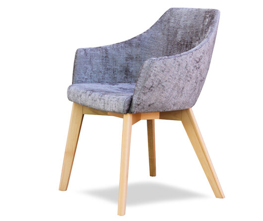 Busetto P261 Poltroncina moderna in massello di faggio, verniciatura personalizzabile in tinte da campionario 1