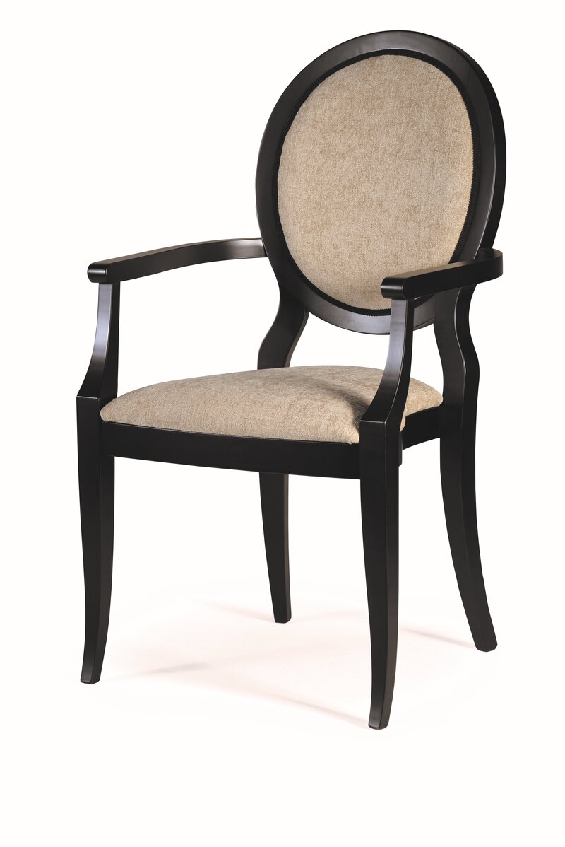 Busetto S635IMA Poltroncina con braccioli dal design classico in massello di faggio, verniciatura personalizzabile in tinte da campionario 1