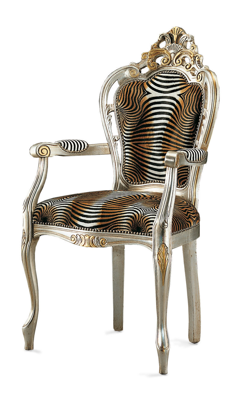 Busetto S663HA Classical chair  with armrest in solid beech wood, available in a choice of finishes 1