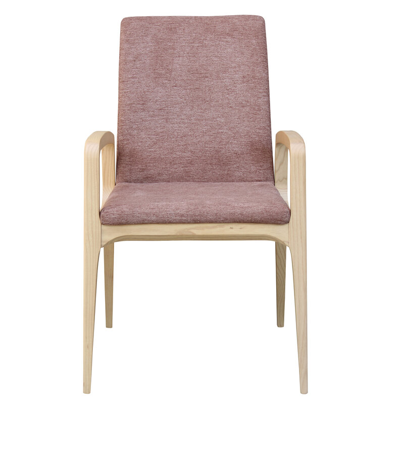 Busetto S047A Poltroncina con braccioli dal design moderno in massello di faggio o frassino 3