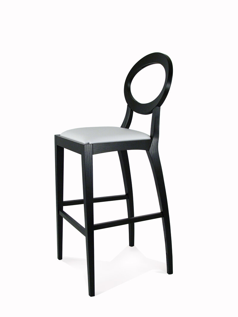 Busetto S085ES Sgabello dallo stile contemporaneo in massello di faggio o frassino 1